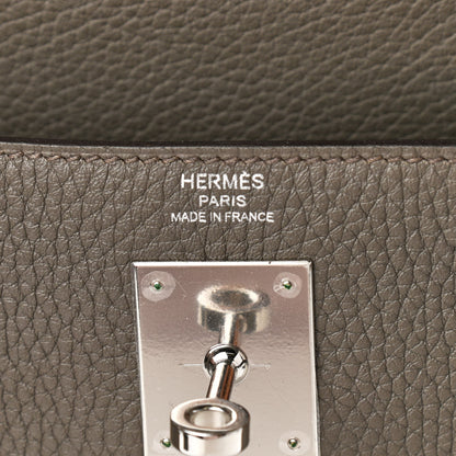 Hermes Taurillon Clemence Kelly Retourne 28 Etain 5 of 14