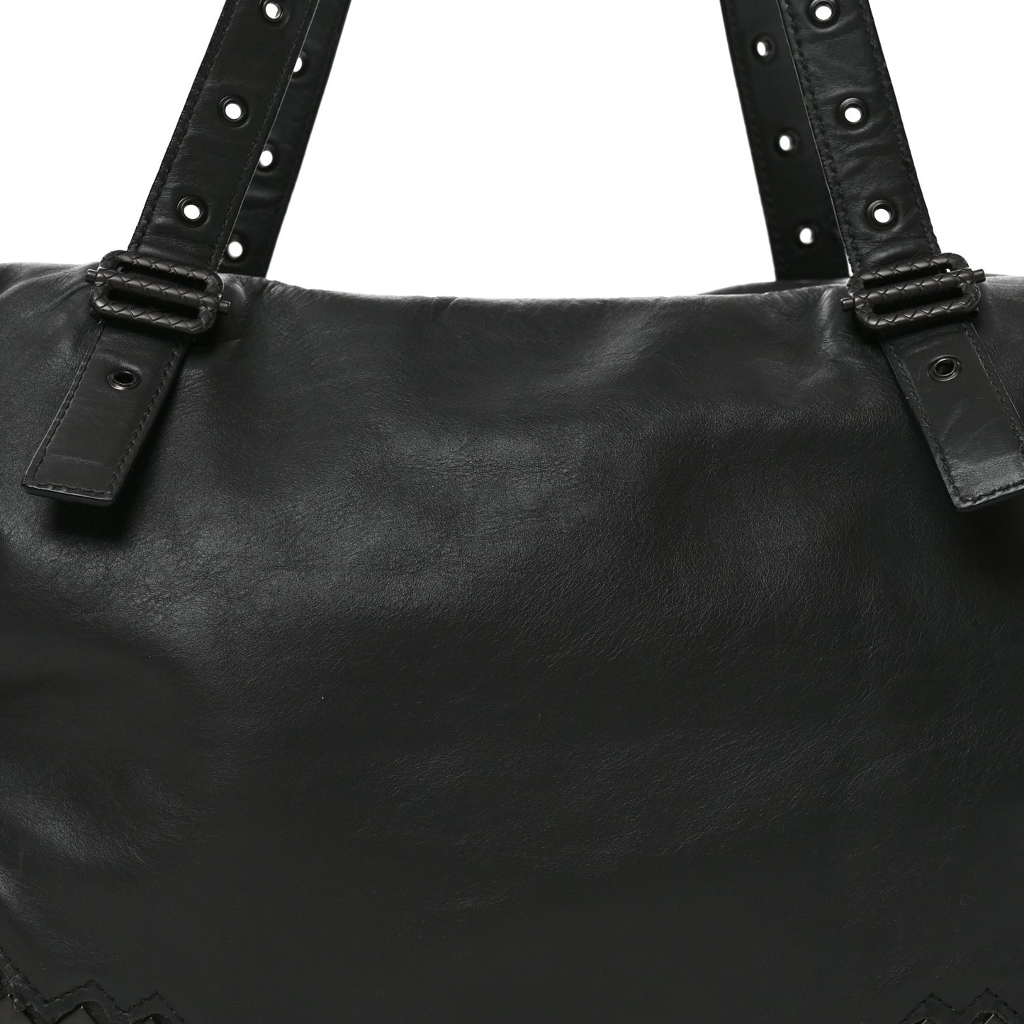 Nappa Intrecciato Montaigne Rings Bag Grey