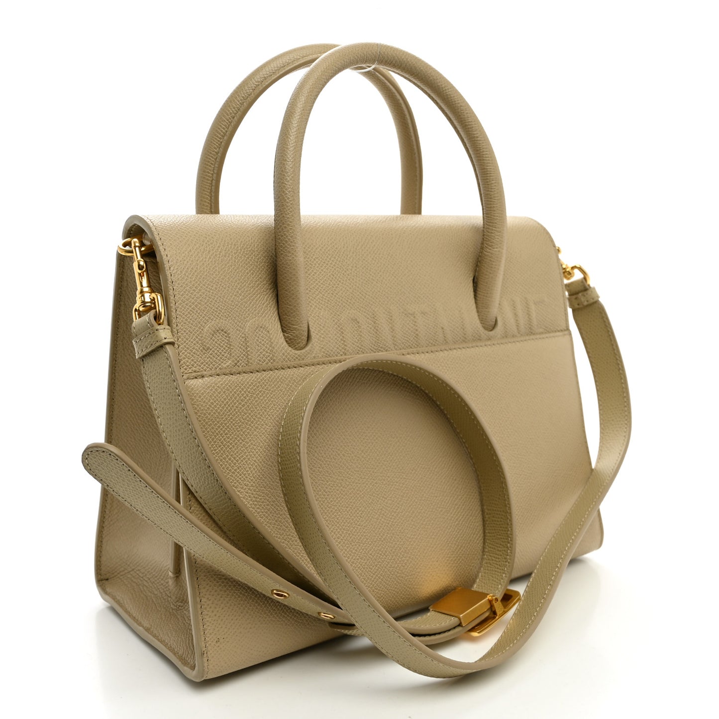 Grained Calfskin St. Honore Tote Beige