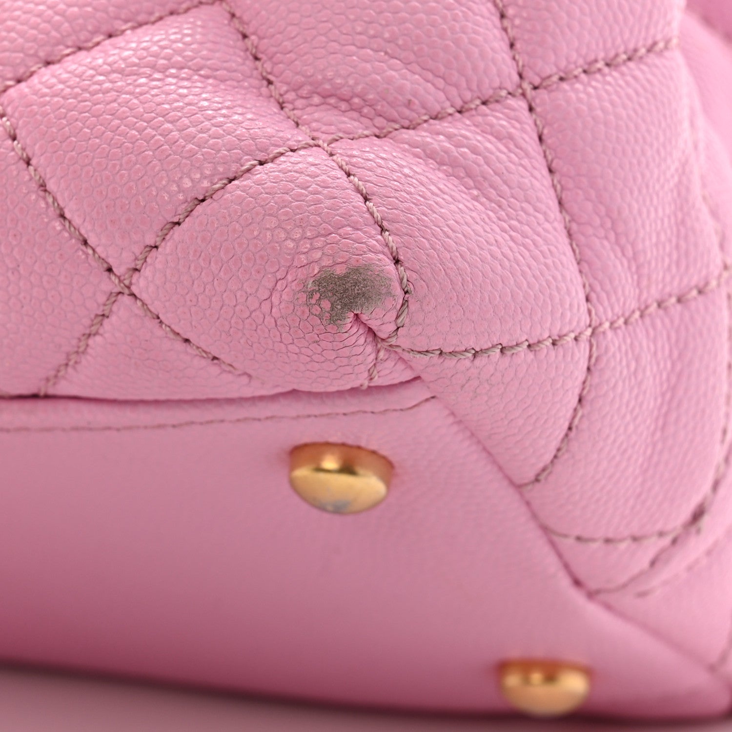 Chanel Caviar Quilted Small Coco Chain Handle Flap Lilac 11 of 16
