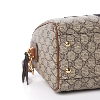 Gucci GG Supreme Monogram Bee Embroidered Small Boston Beige Tuscany 9 of 11