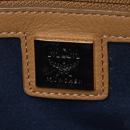 MCM Visetos Studded Small Stark Backpack Cognac 8 of 11