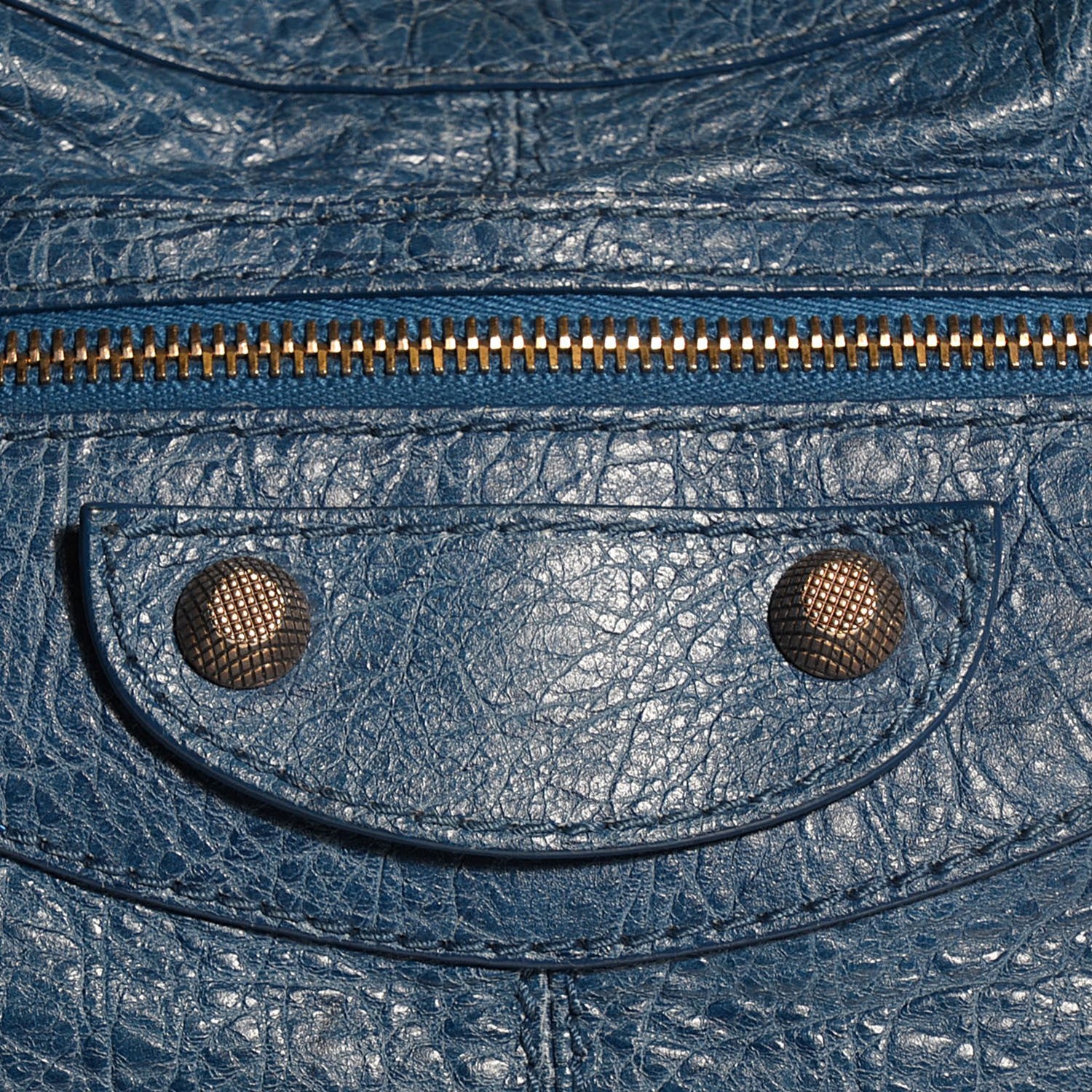 Balenciaga Agneau Giant 12 Rose Gold Hardware Part Time Bleu Cobalt 13 of 15