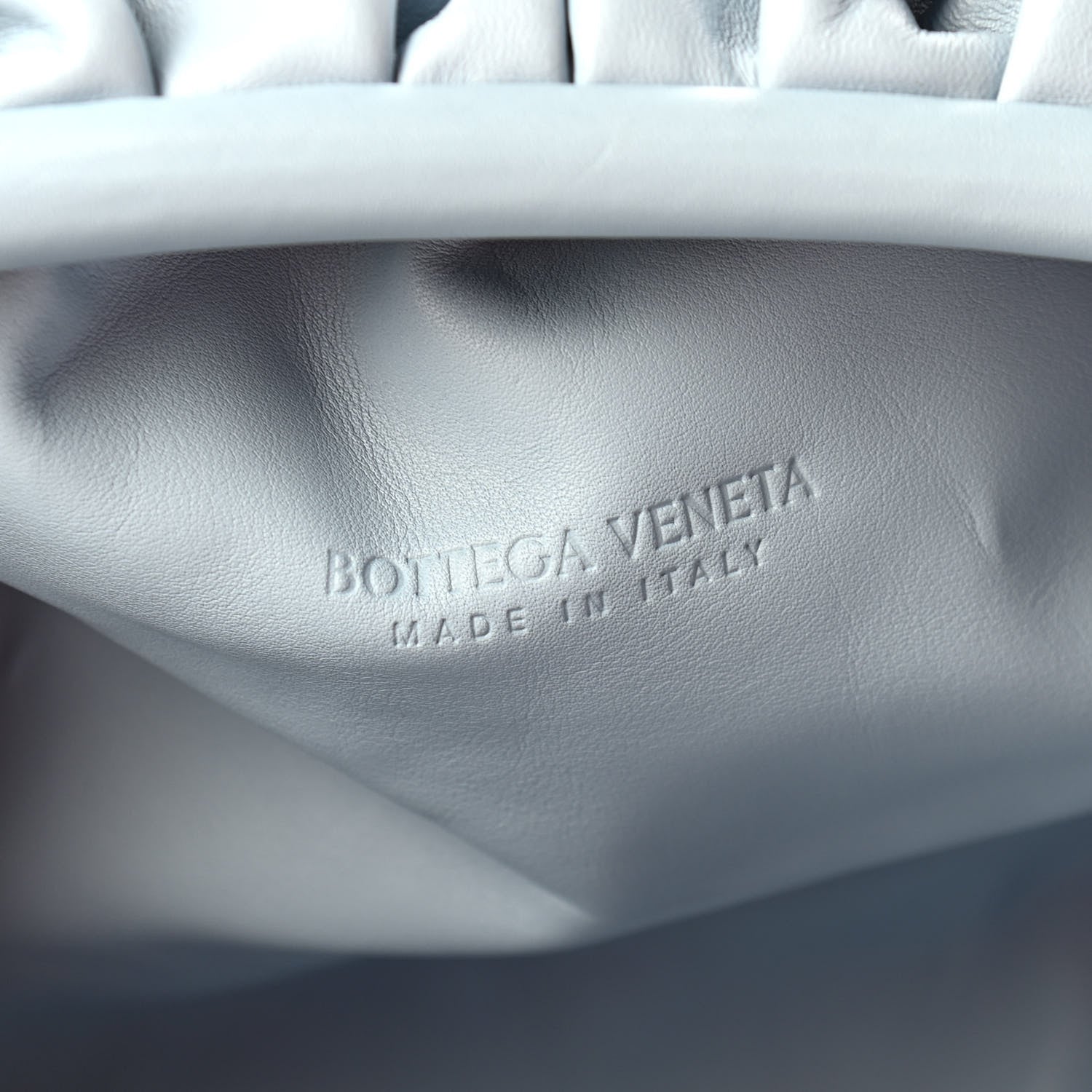 Bottega Veneta Smooth Butter Calf The Pouch Oversized Clutch Ice 5 of 8