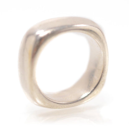 Tiffany Sterling Silver Cushion Ring 5.5 1 of 5