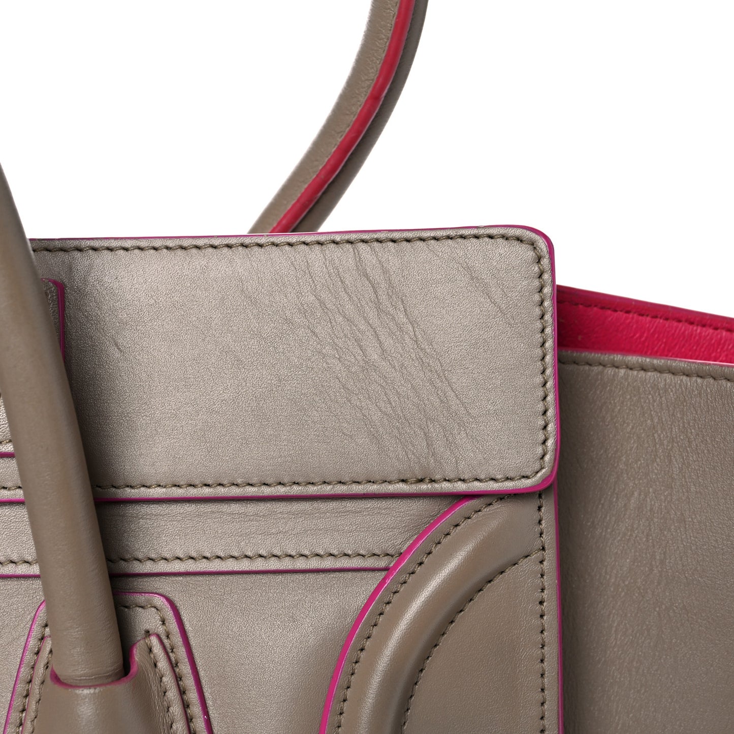 Palmelato Calfskin Micro Luggage Beige