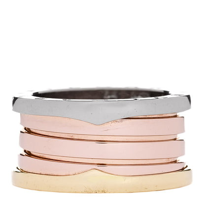 Bulgari 18K Rose White Yellow Gold B.Zero1 Four-Band Ring 54 6.75 1 of 6