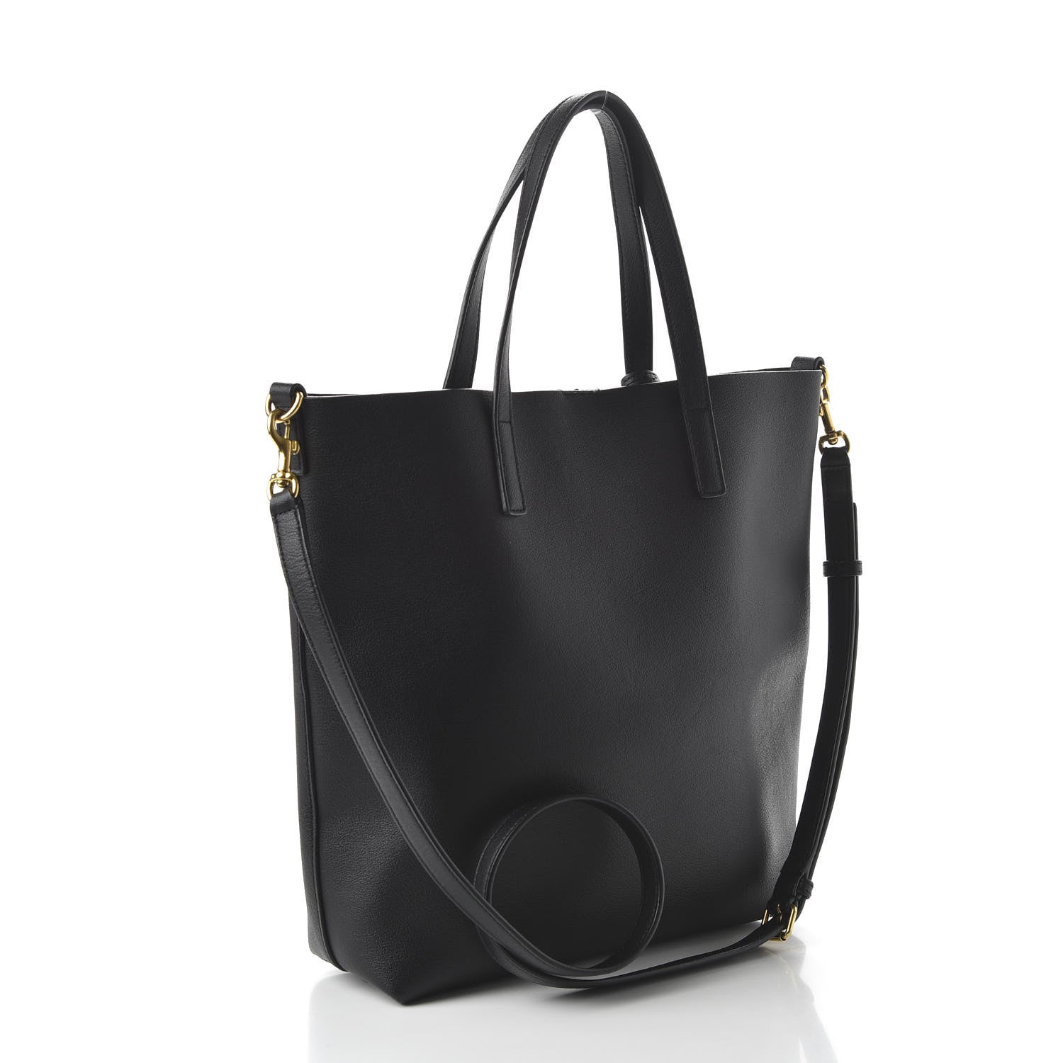 Saint Laurent Calfskin Toy Shopping Tote Black 3 of 9