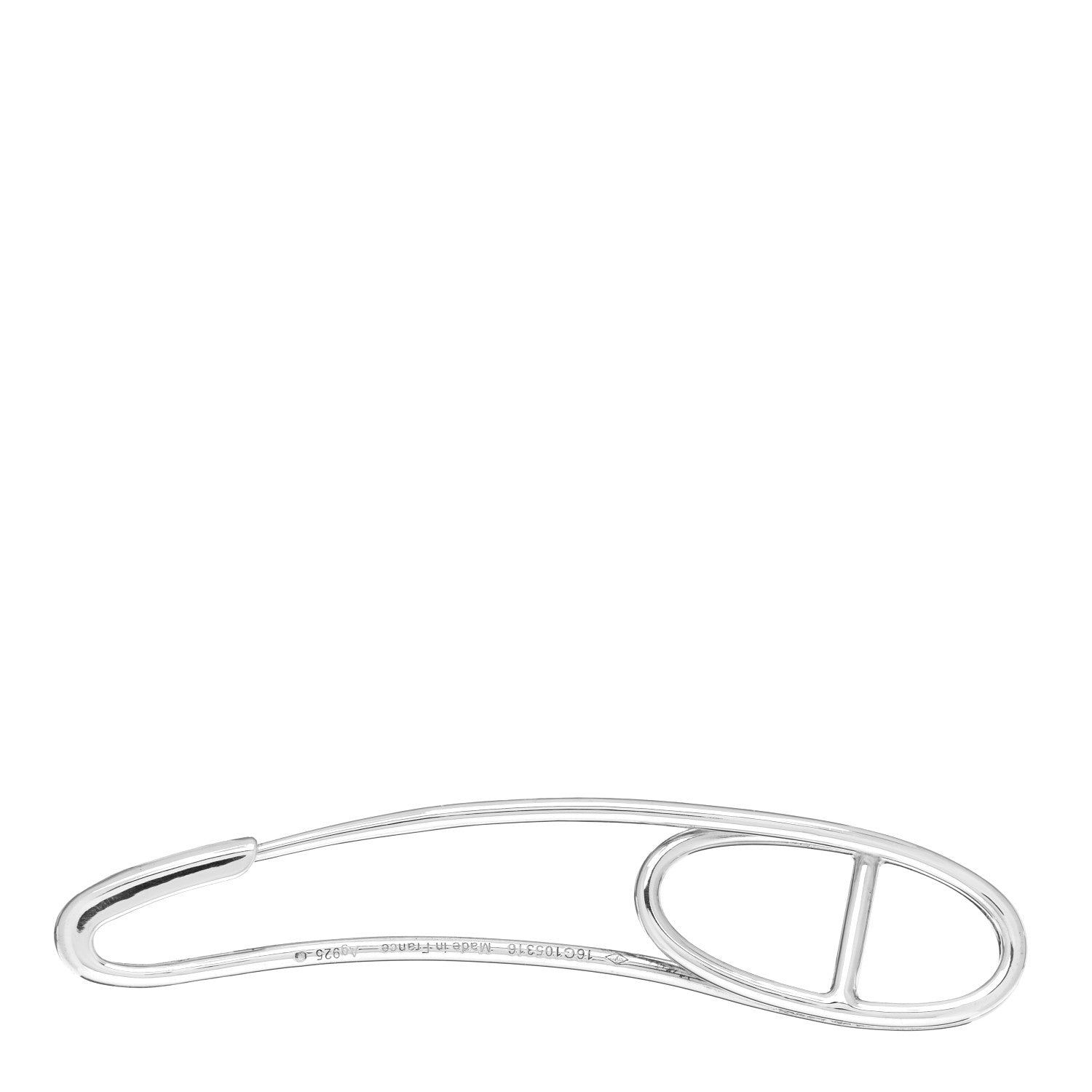 Hermes Sterling Silver Chaine d'Ancre Punk Brooch Pin 3 of 5