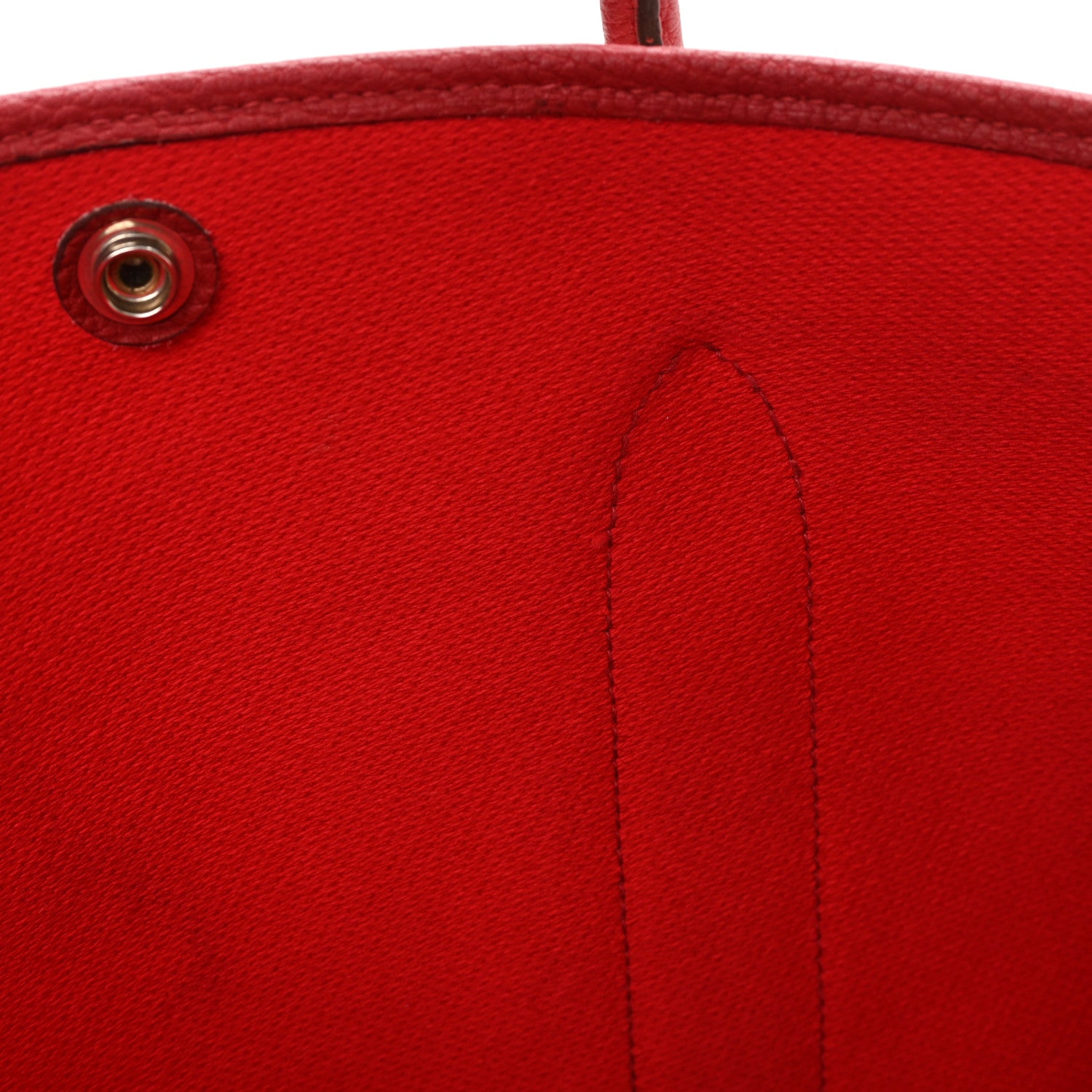 Hermes Twill H Negonda Garden Party Tote 36 MM Ecru Rouge Piment 12 of 12