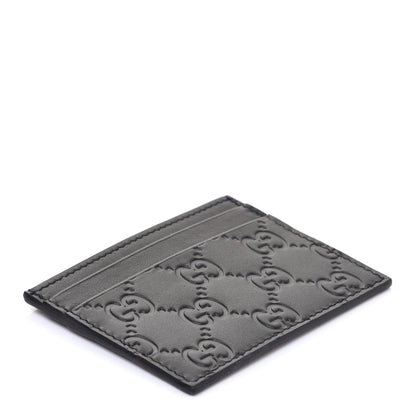Gucci Guccissima Card Holder Black 4 of 6