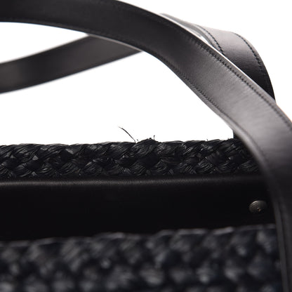 Saint Laurent Raffia Medium Panier Bag Black 10 of 10