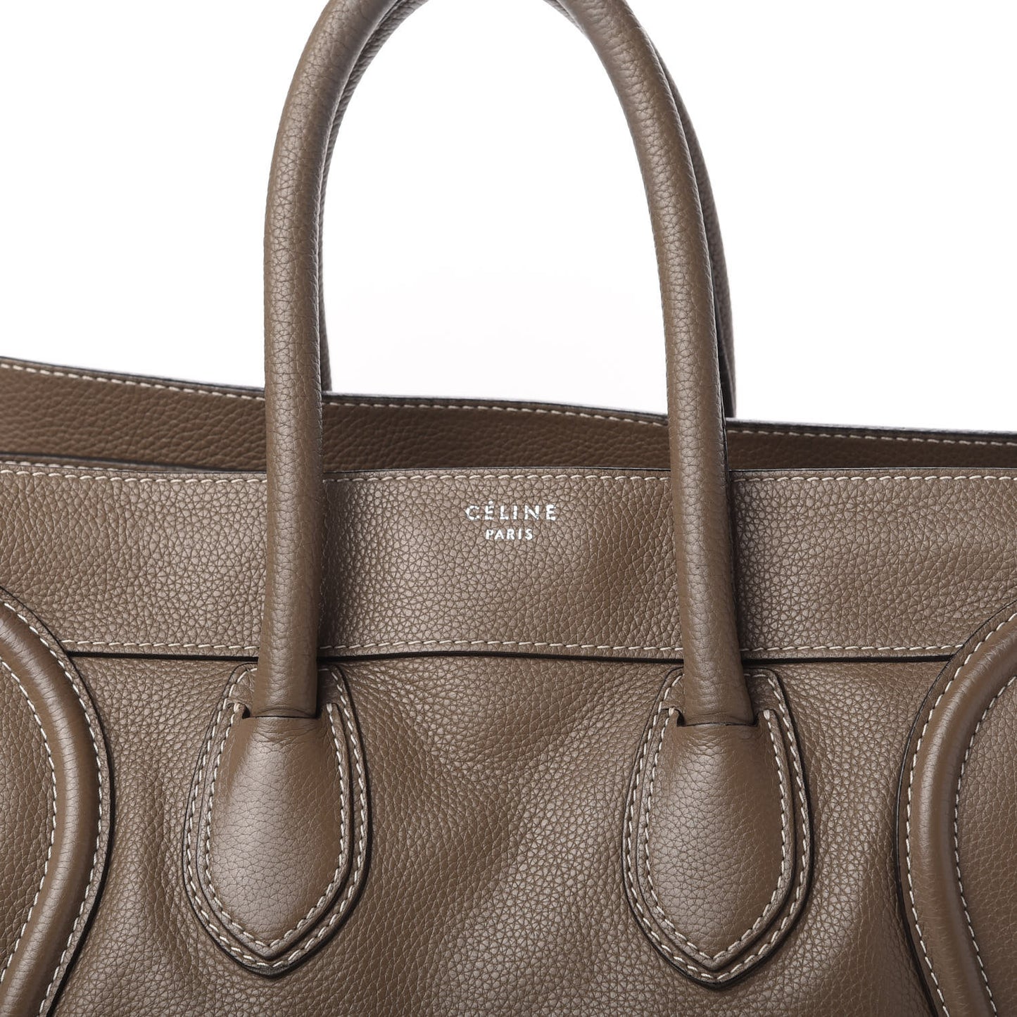 Drummed Calfskin Mini Luggage Souris