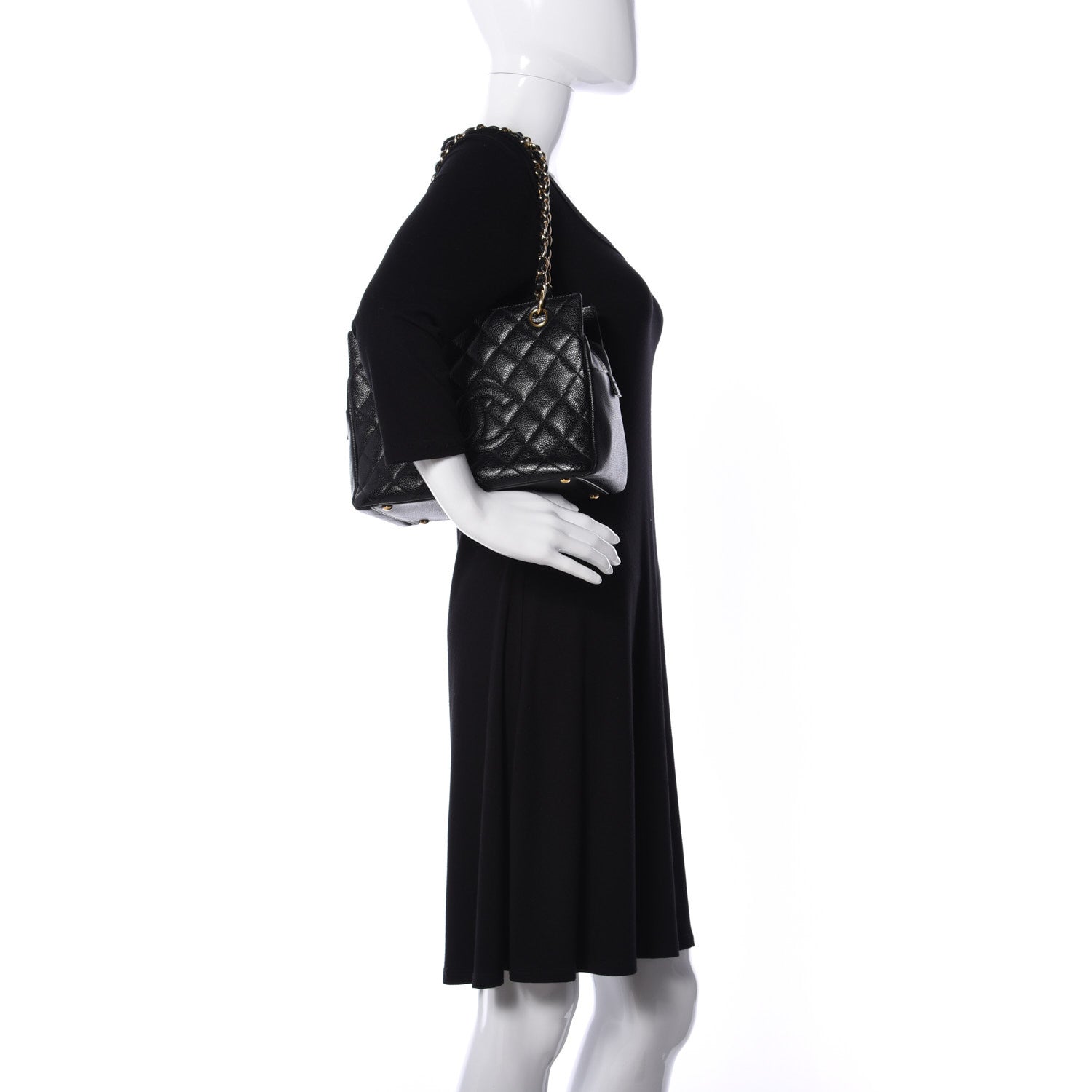 Chanel Caviar Quilted Petit Timeless Tote PTT Black 2 of 10