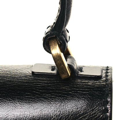 Christian Dior Crinkled Patent Lambskin Dio(r)evolution Top Handle Flap Bag Black 14 of 17