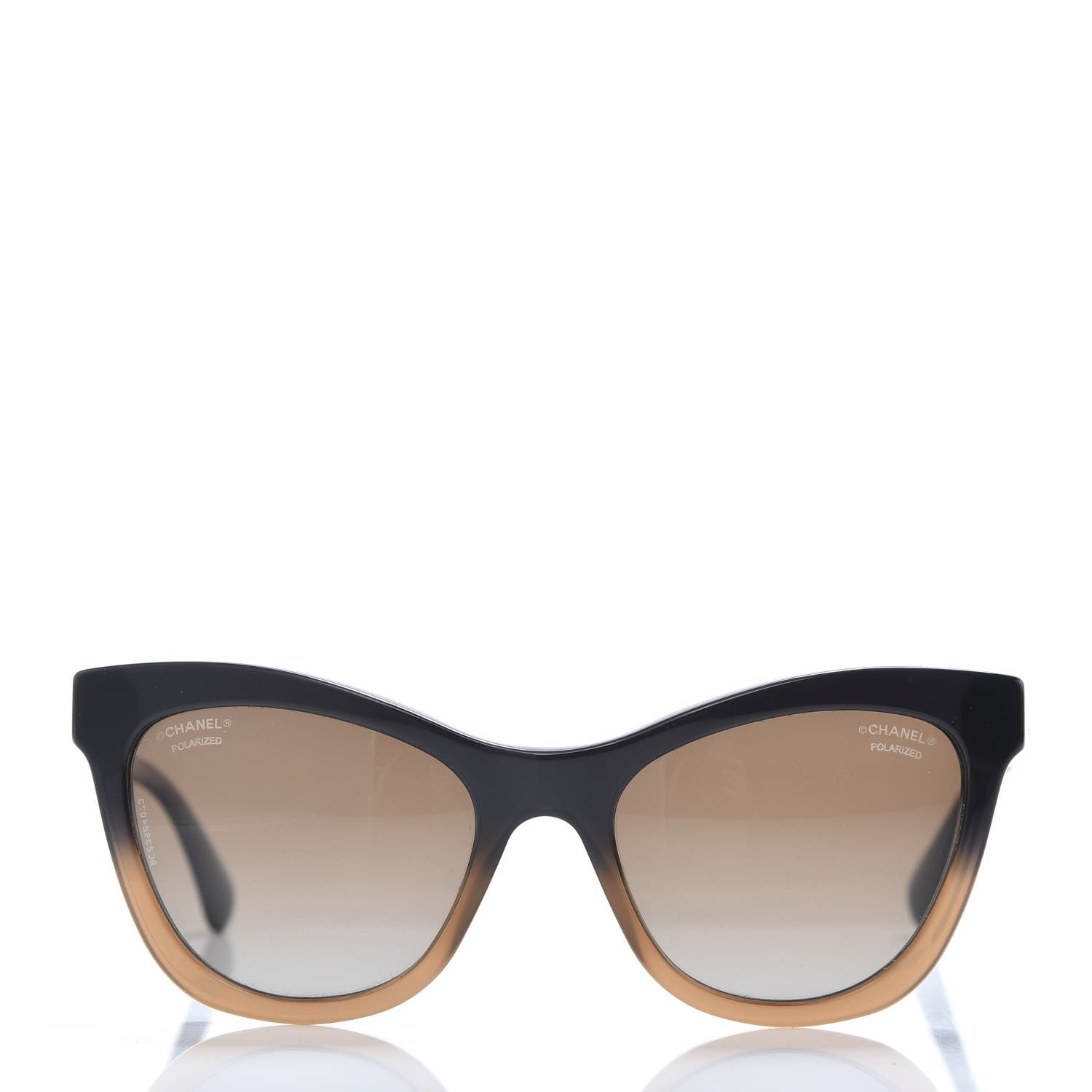 Chanel Acetate CC Cat Eye Summer Sunglasses 5350 Black Beige 2 of 8