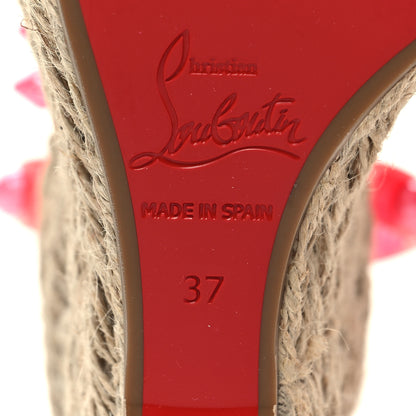 Christian Louboutin Patent Mafaldina 120 Wedge Sandals 37 Pink 5 of 7