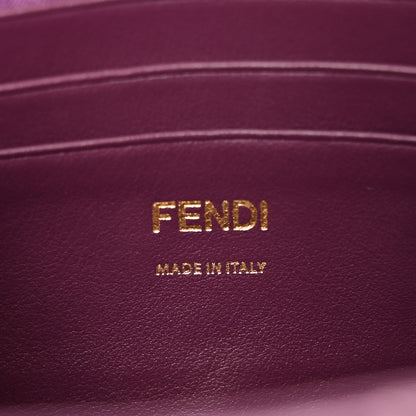 Fendi Ricamo Sequin Paillettes Vitello Grace FF Mini Baguette Rosa 5 of 9