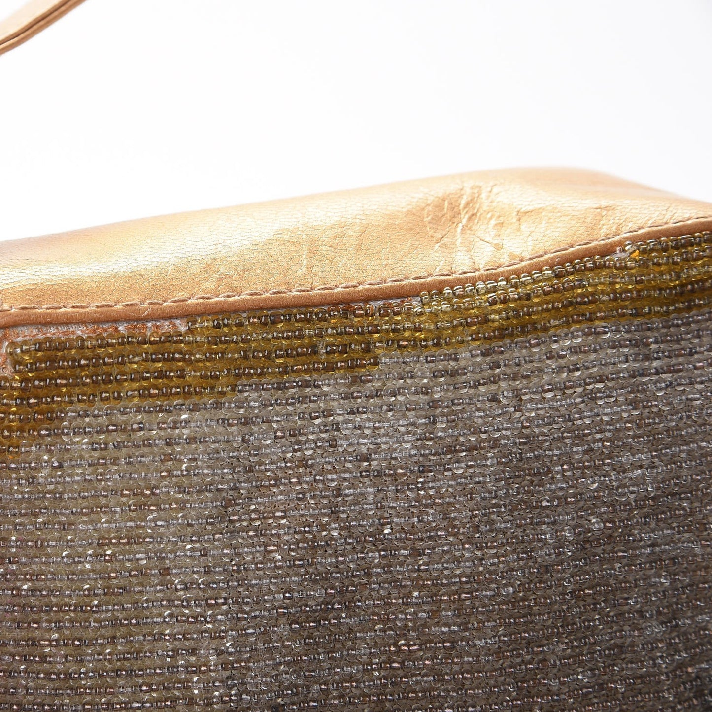 Beaded Baguette Gold Silver