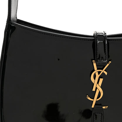 Saint Laurent Patent Calfskin Le 5 A 7 Hobo Black 11 of 15