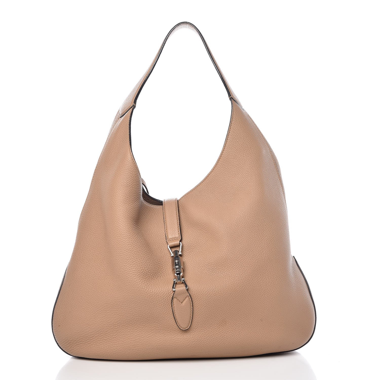 Gucci Soft Grained Calfskin Large Jackie Hobo Classic Camel 1 of 15