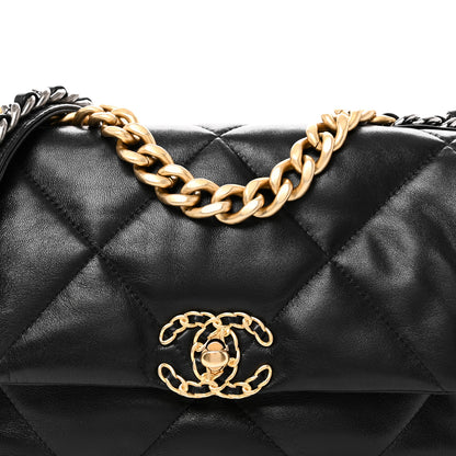Chanel Lambskin Quilted Medium Chanel 19 Flap Black 8 of 10
