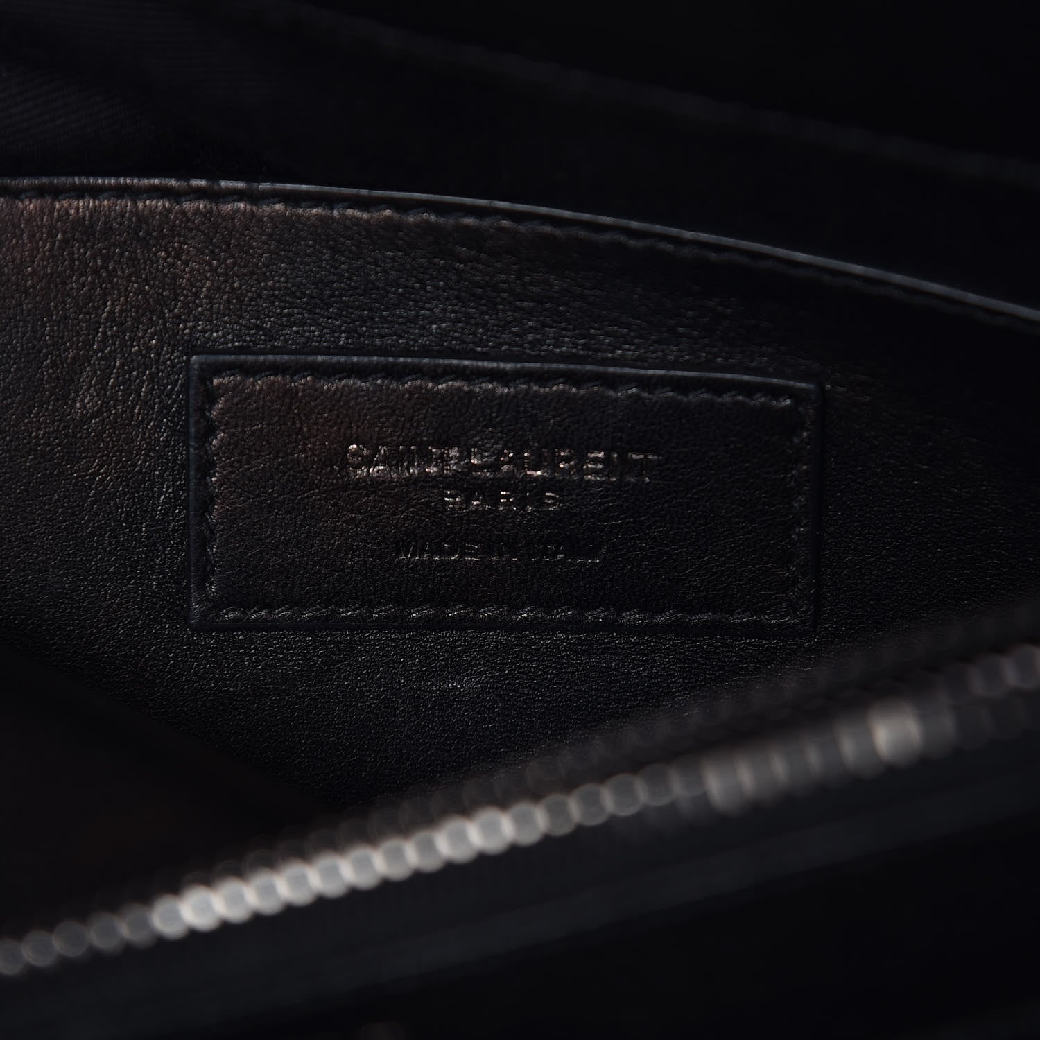 Saint Laurent Sheepskin Matelasse Chevron Monogram Large College Satchel Black 8 of 21