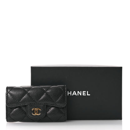 Chanel Caviar Quilted 6 Key Holder Black 11 of 11