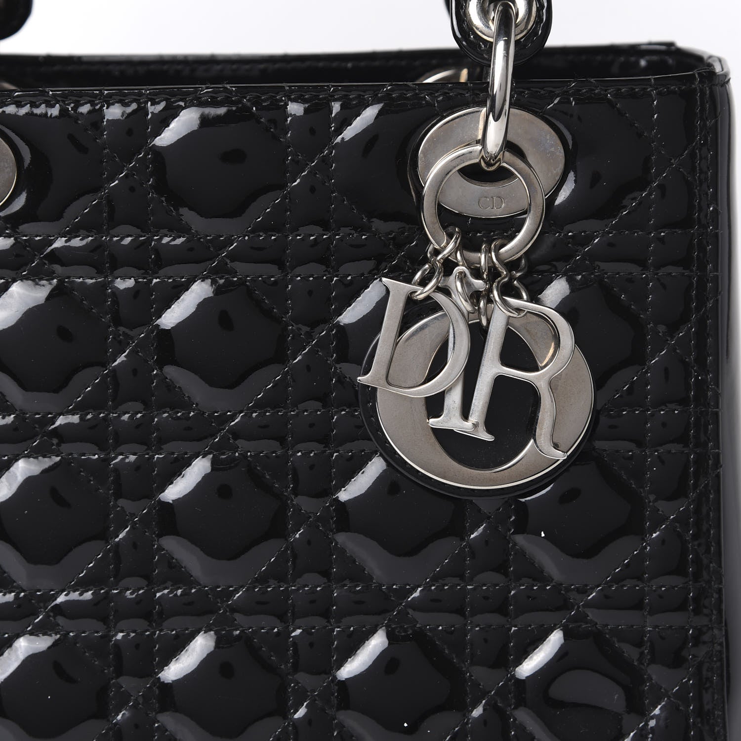 Christian Dior Patent Cannage Medium Lady Dior Black 10 of 10