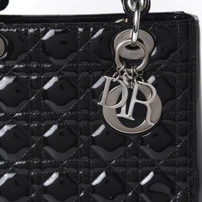 Christian Dior Patent Cannage Medium Lady Dior Black 10 of 10