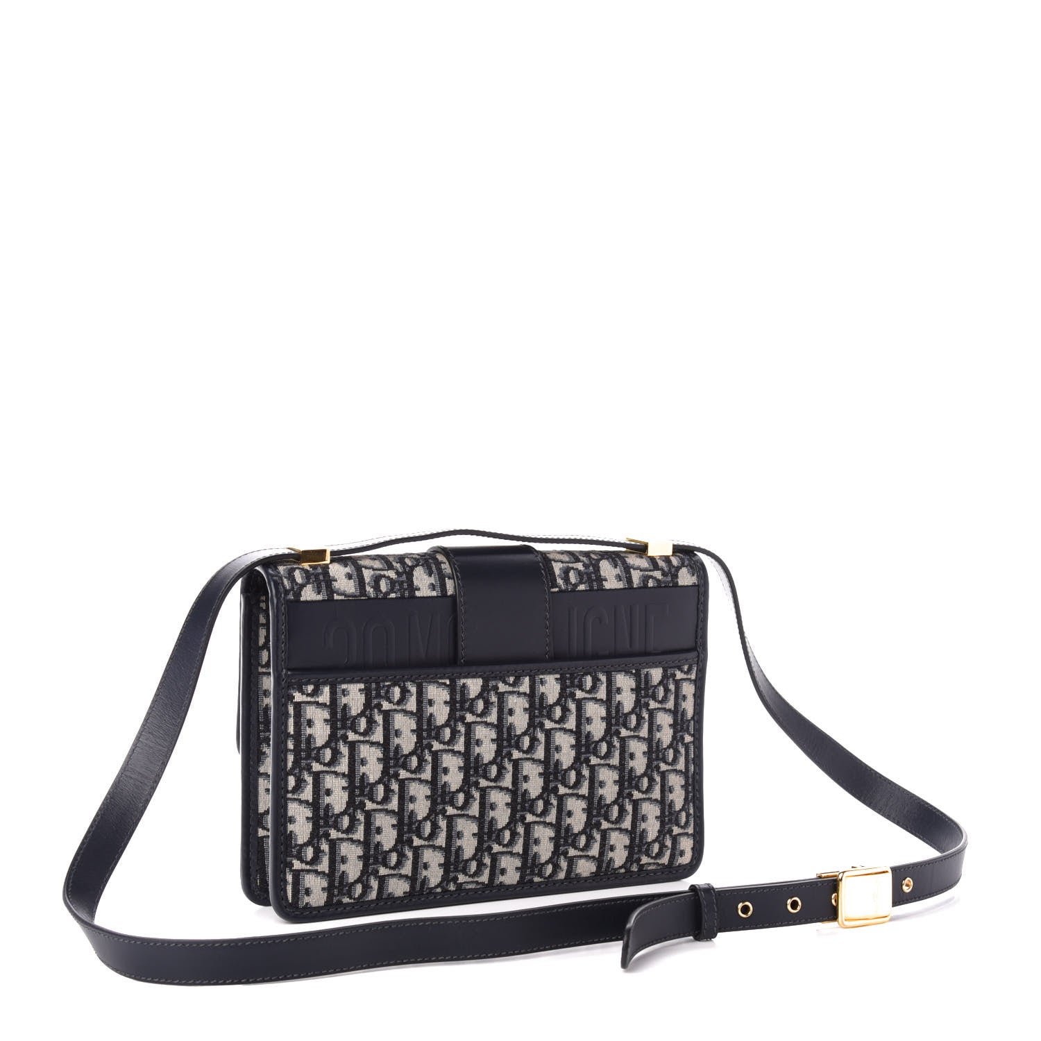 Christian Dior Oblique 30 Montaigne Flap Bag Blue 3 of 11