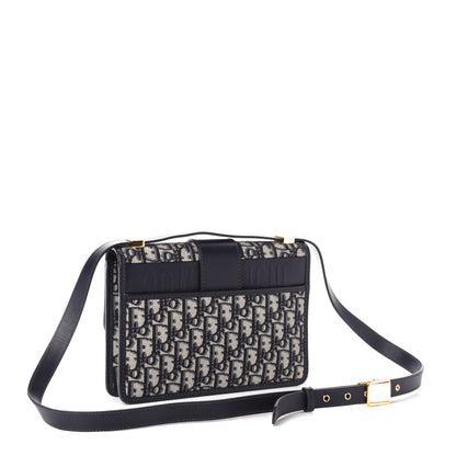 Christian Dior Oblique 30 Montaigne Flap Bag Blue 3 of 11