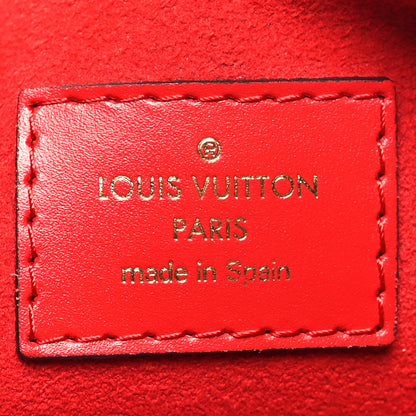 Louis Vuitton Denim Monogram Patchwork City Pouch Blue Rouge 6 of 10