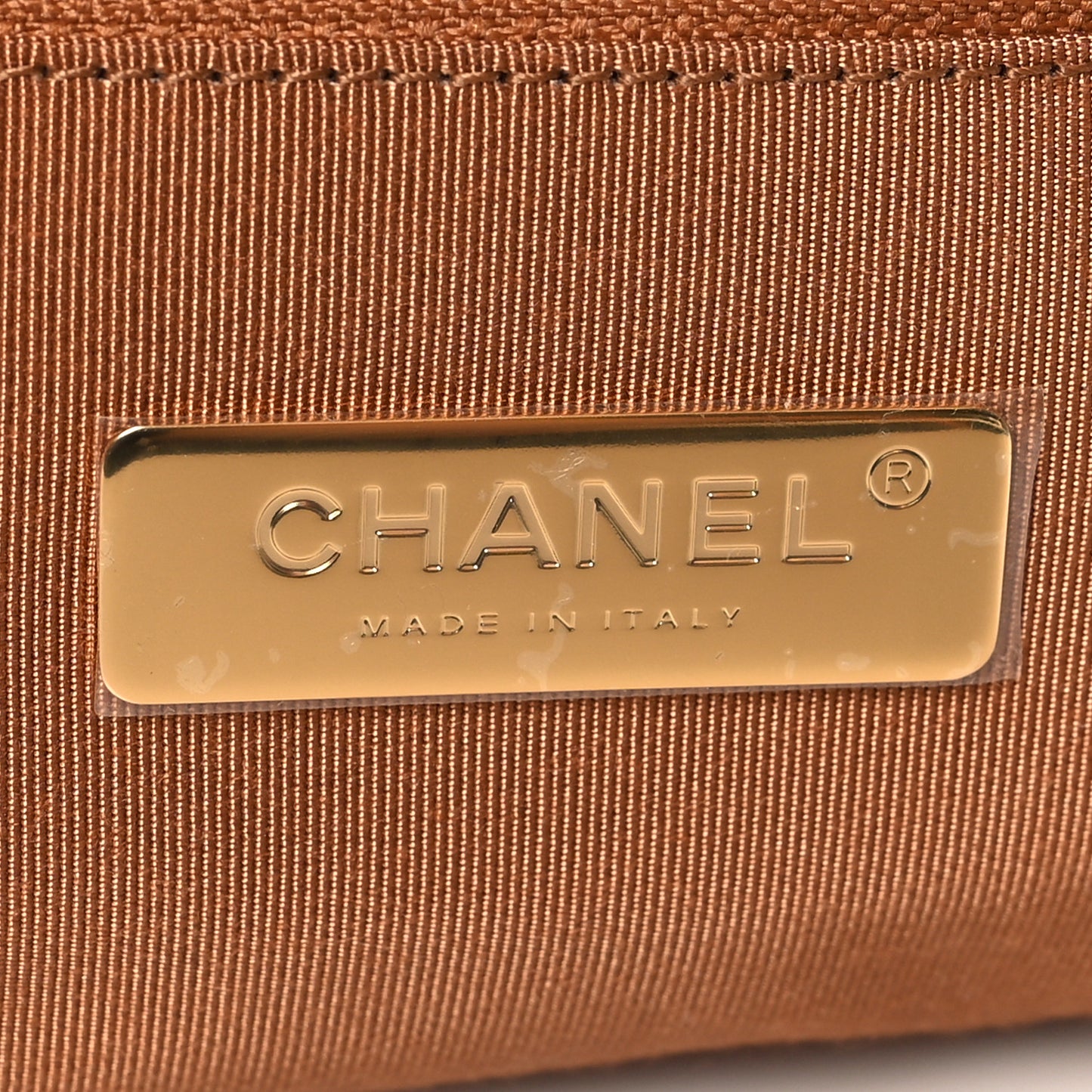 Lambskin Quilted Medium Chanel 19 Flap Brown