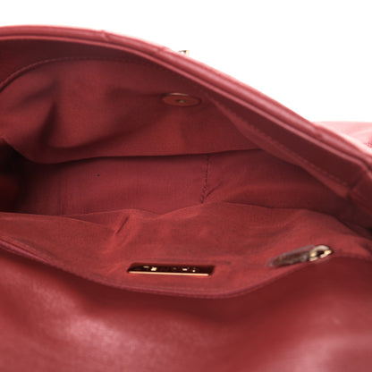 Chanel Goatskin Quilted Medium Chanel 19 Flap Red 4 of 9
