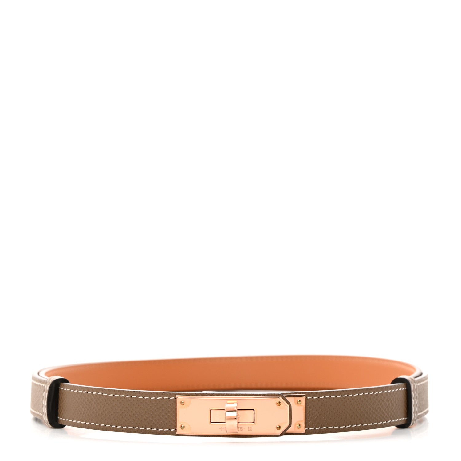 Hermes Epsom Kelly Belt Etoupe 1 of 5