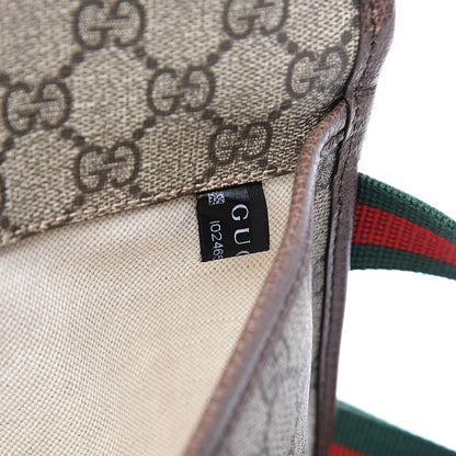 Gucci GG Supreme Monogram Neo Vintage Web Belt Bag Brown 7 of 10