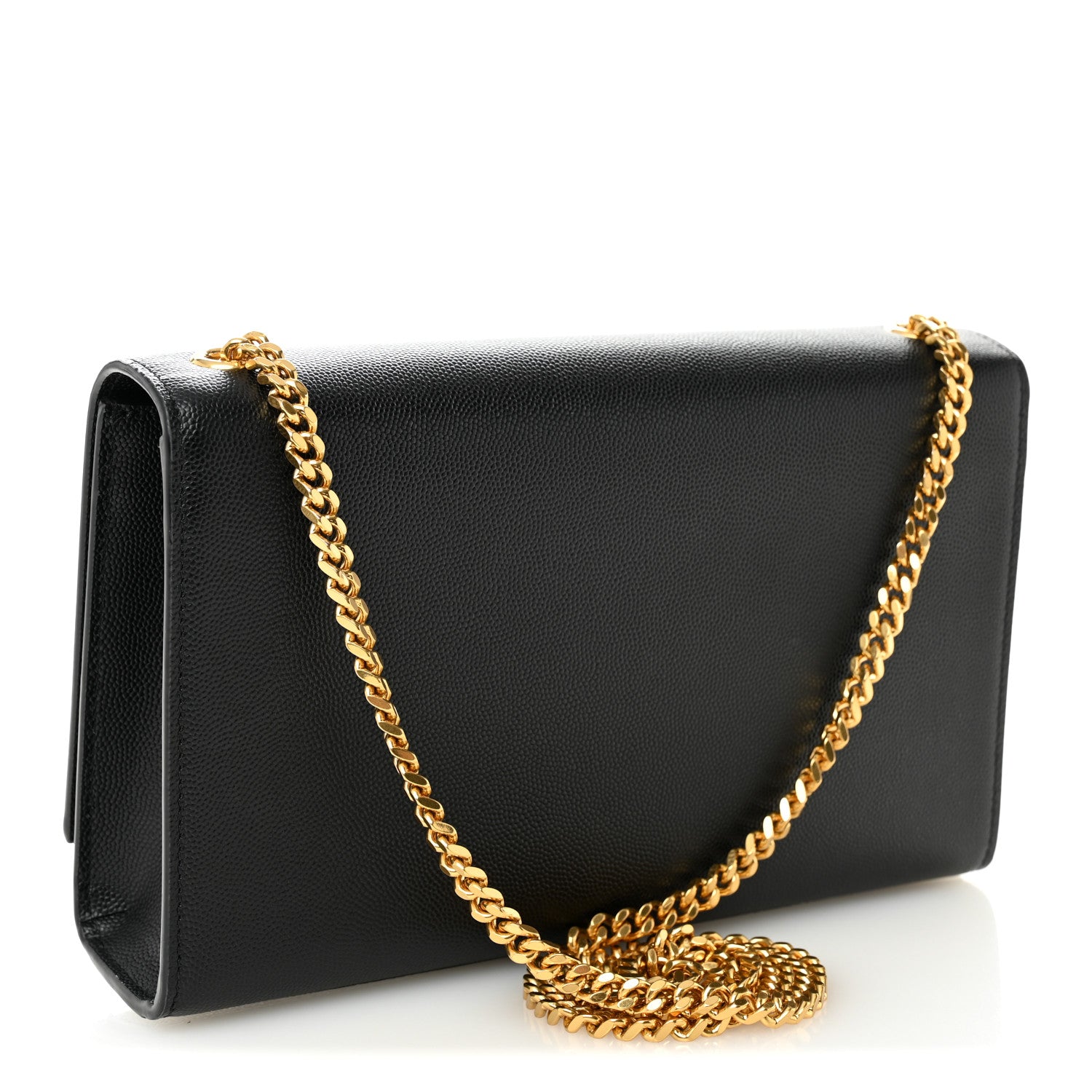 Saint Laurent Grain De Poudre Medium Classic Monogram Kate Tassel Satchel Black 3 of 10