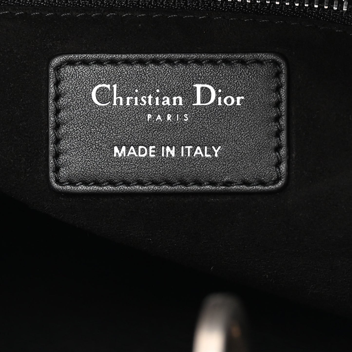 Smooth Calfskin Embroidered Medium Mosaic of Mirrors Lady Dior Black