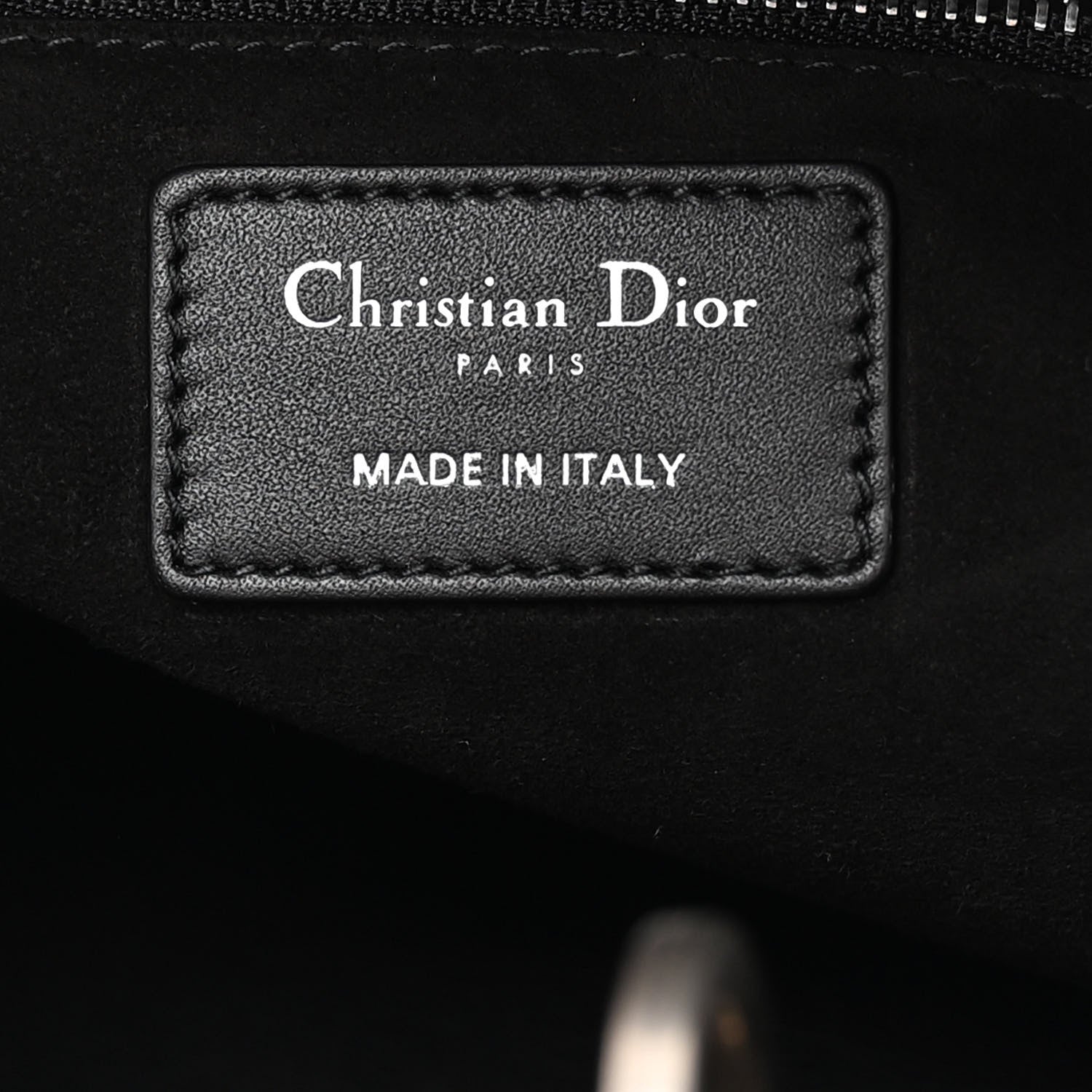 Christian Dior Smooth Calfskin Embroidered Medium Mosaic of Mirrors Lady Dior Black 6 of 11