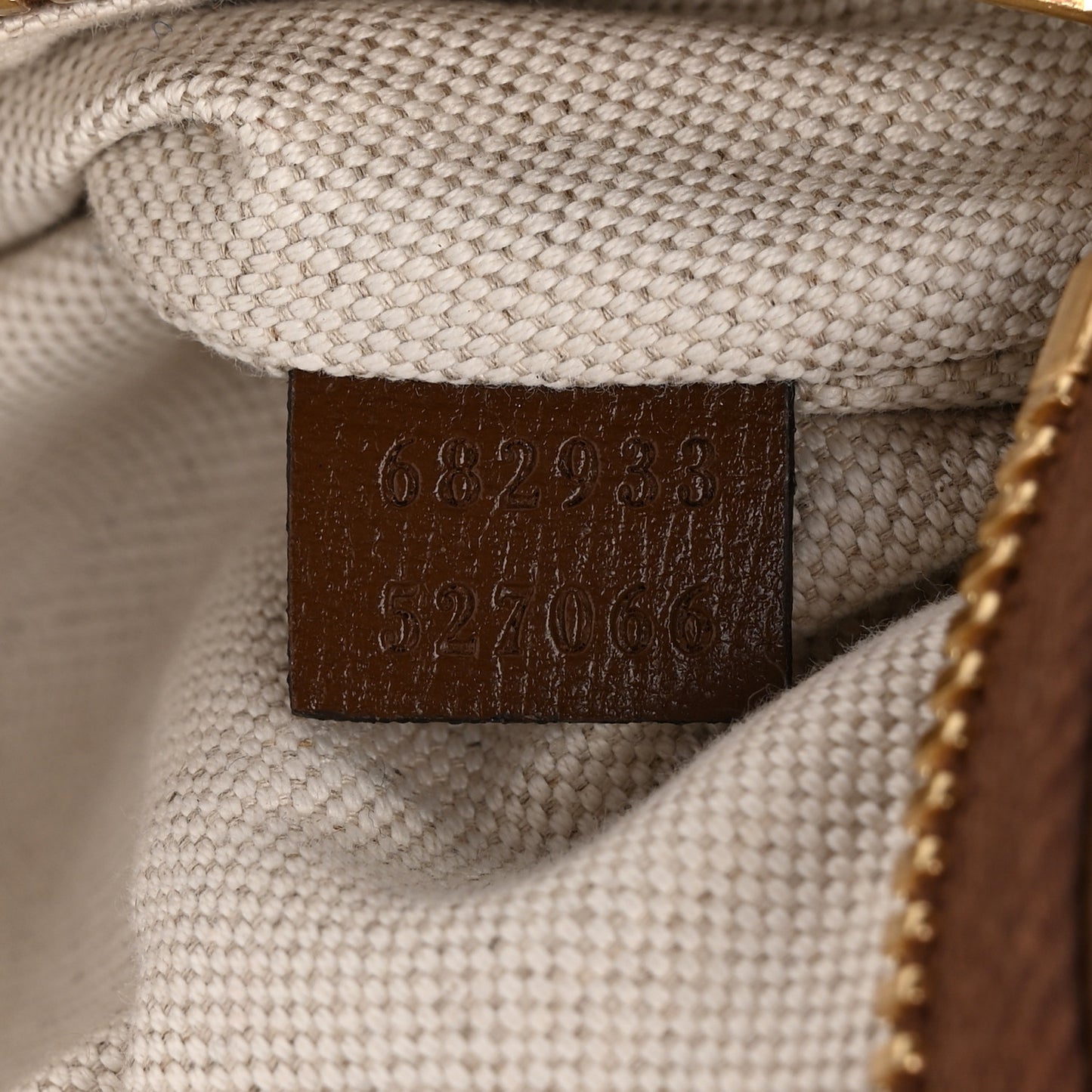 GG Supreme Monogram Textured Calfskin Retro Interlocking G Belt Bag Beige Ebony Brown Sugar