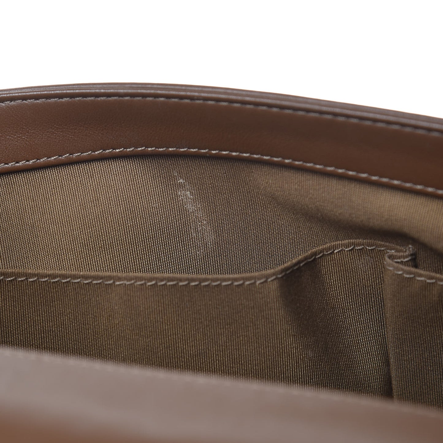 Calfskin Quilted Large Boy Flap Brown