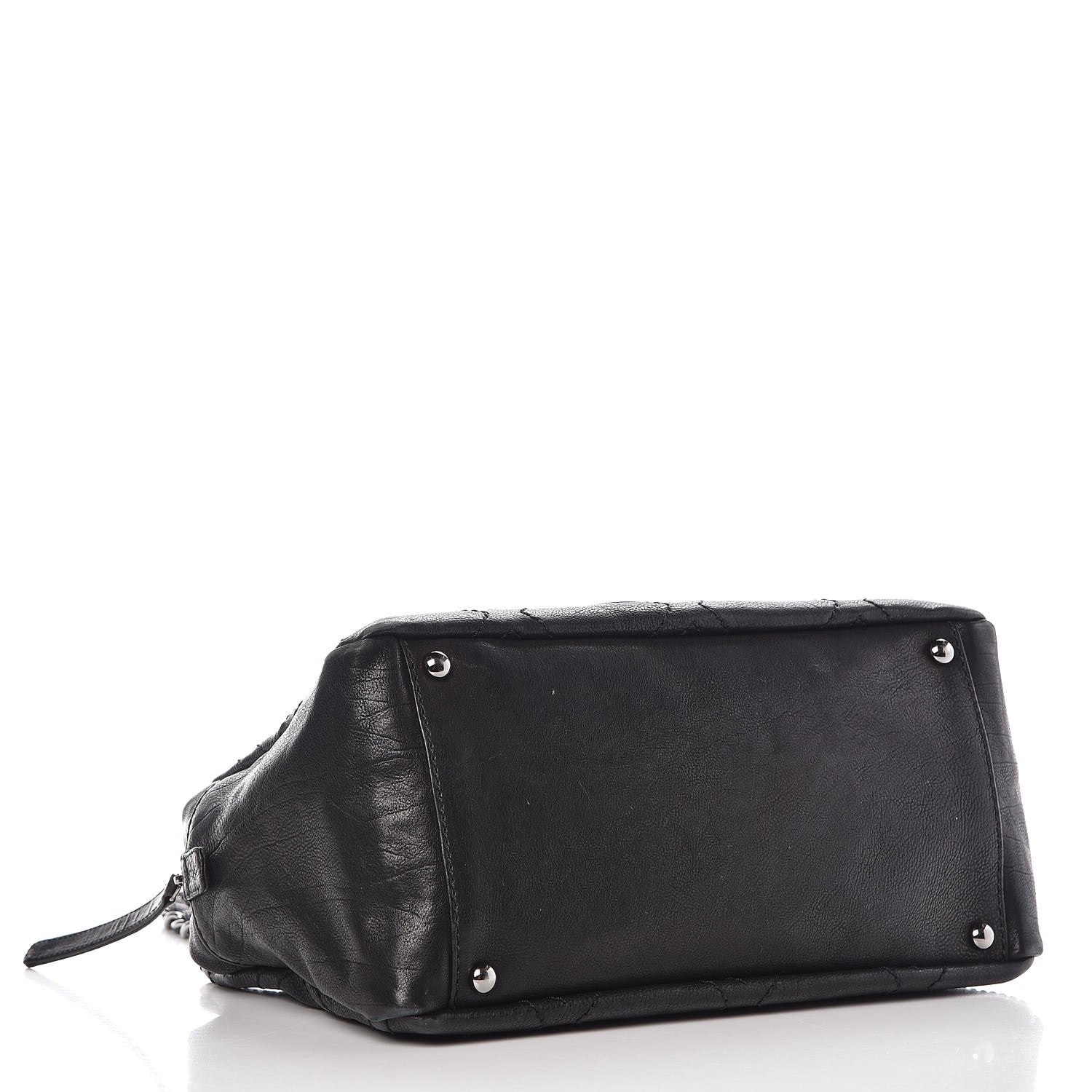 Chanel Calfskin Small Diamond Stitch Tote Black 4 of 10