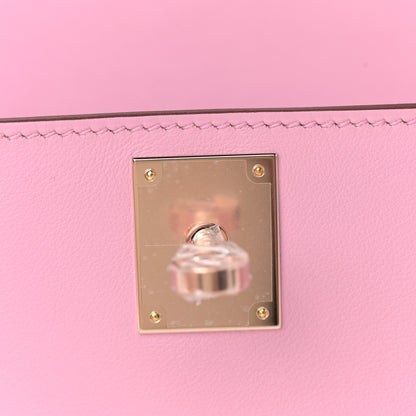 Hermes Swift Kelly Cut Clutch Pochette Mauve Sylvestre 23 of 26