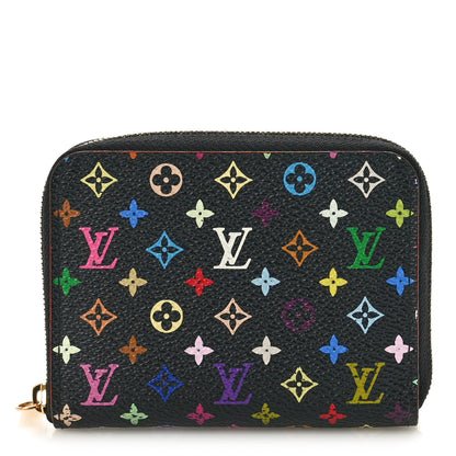 Louis Vuitton Monogram Multicolor Zippy Coin Purse Black Grenade 1 of 8