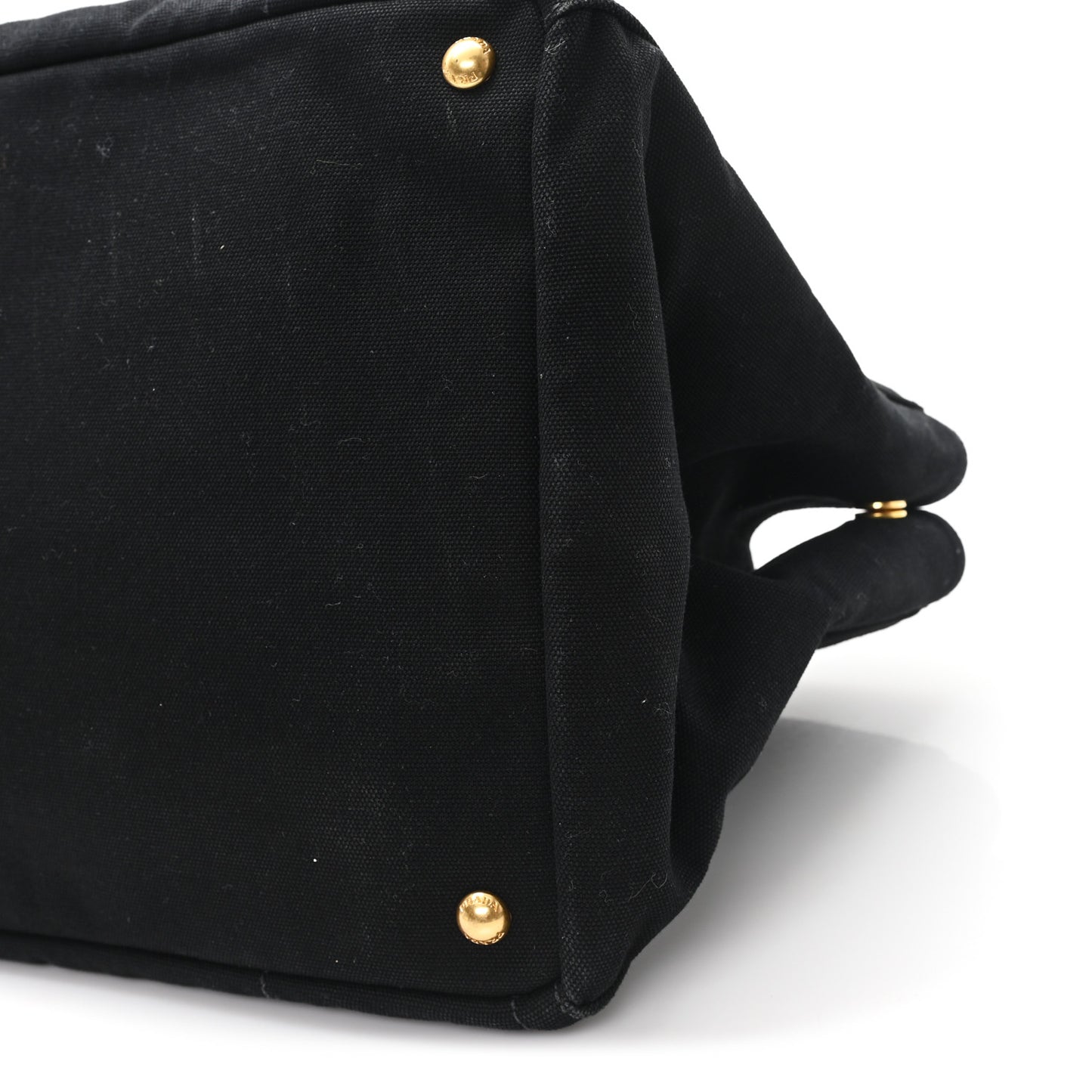 Denim Crystal Studded Canapa Tote Black