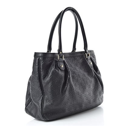 Gucci Guccissima Medium Sukey Top Handle Tote Black 3 of 14