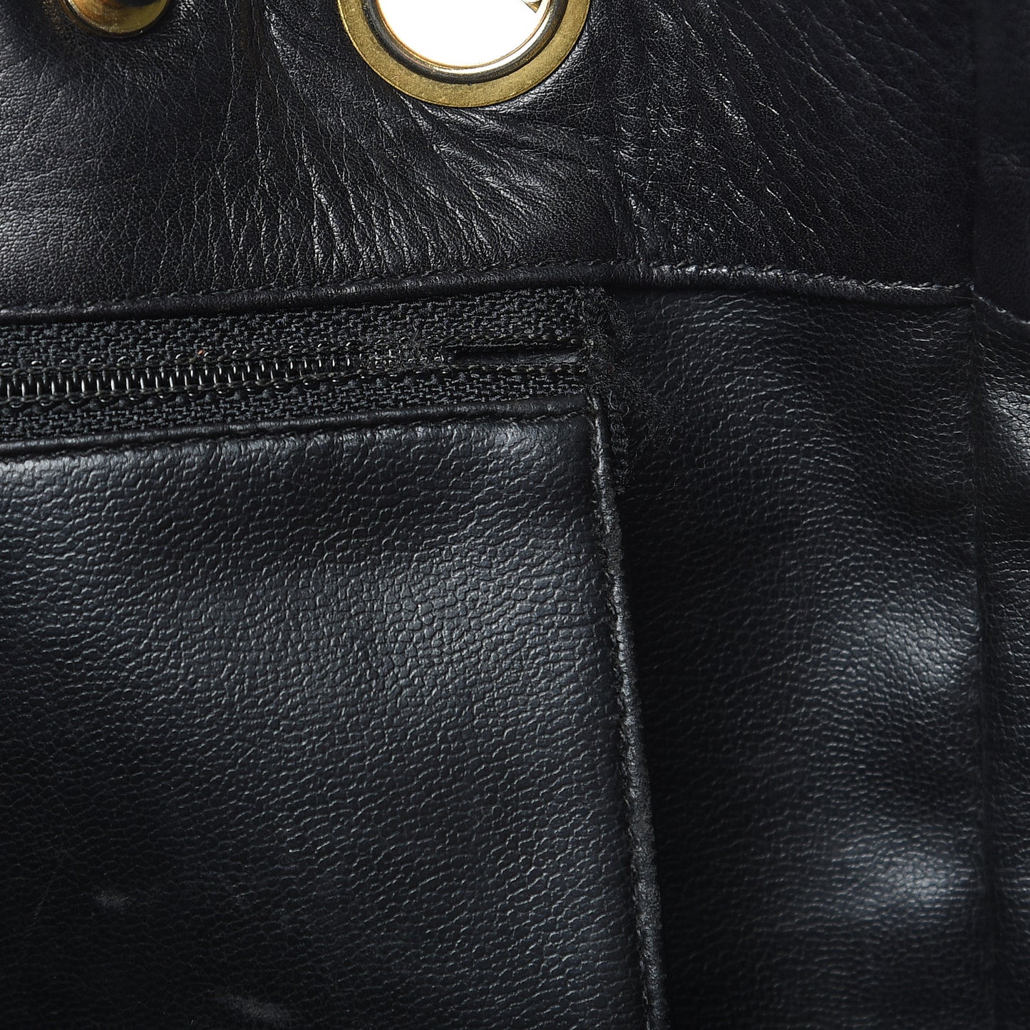 Lambskin Quilted Shoulder Bag Black