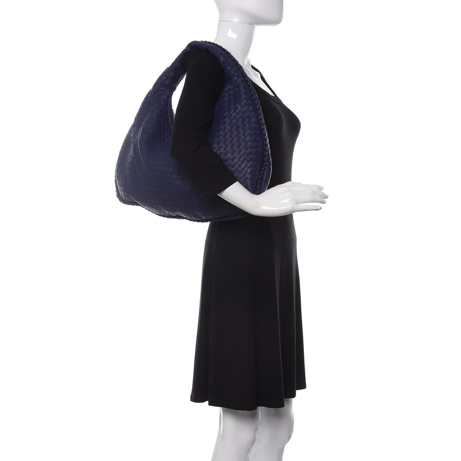 Bottega Veneta Nappa Intrecciato Medium Veneta Hobo Sapphire 2 of 8