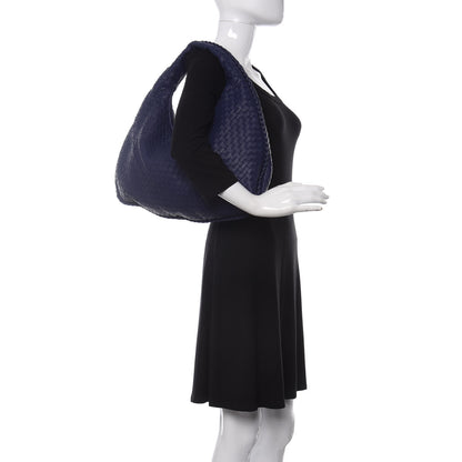 Bottega Veneta Nappa Intrecciato Medium Veneta Hobo Sapphire 2 of 8